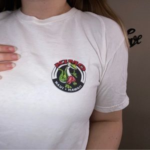 Hawaii tourist tee, white (Kimo)